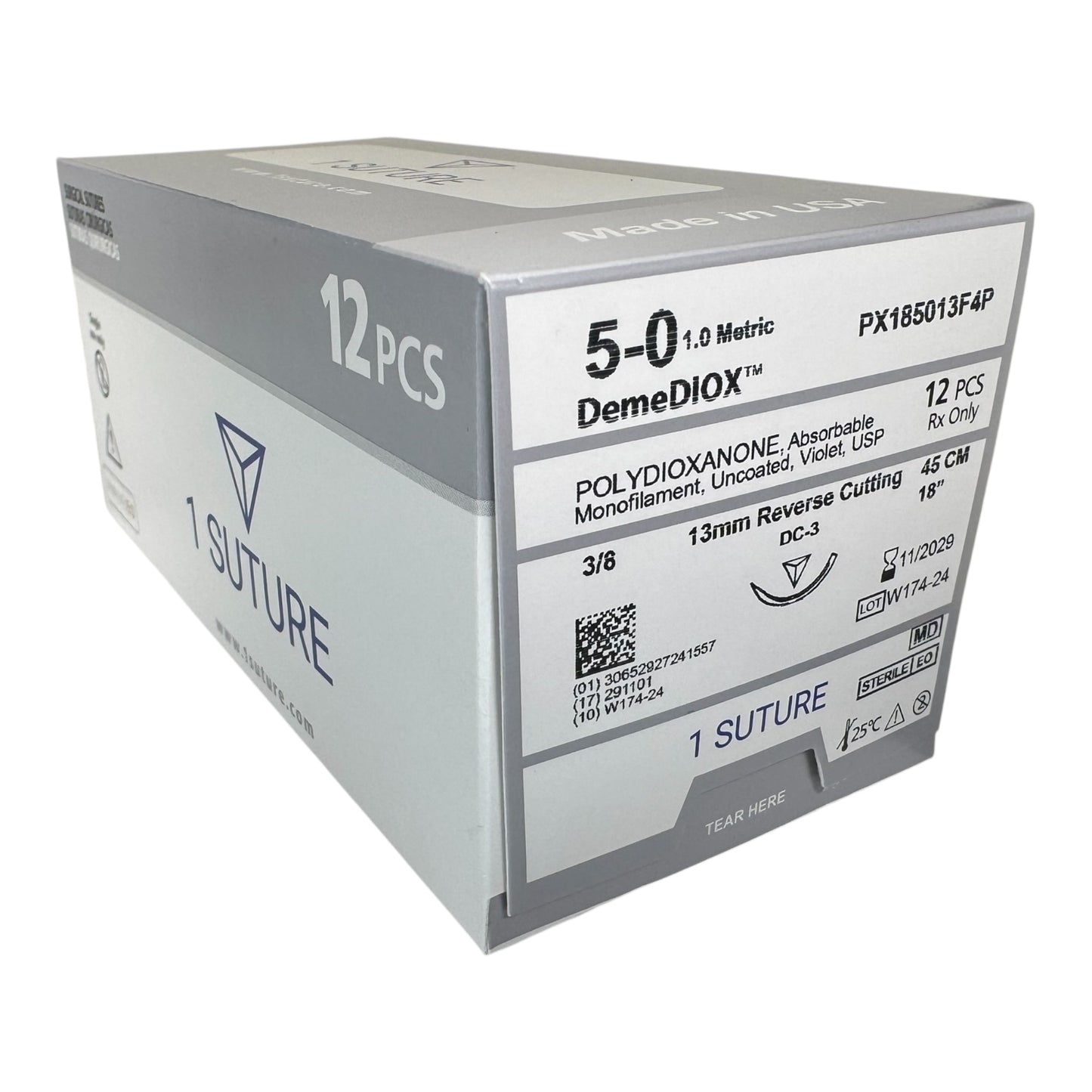Polydioxanone (PDO), Box of 12 Sutures