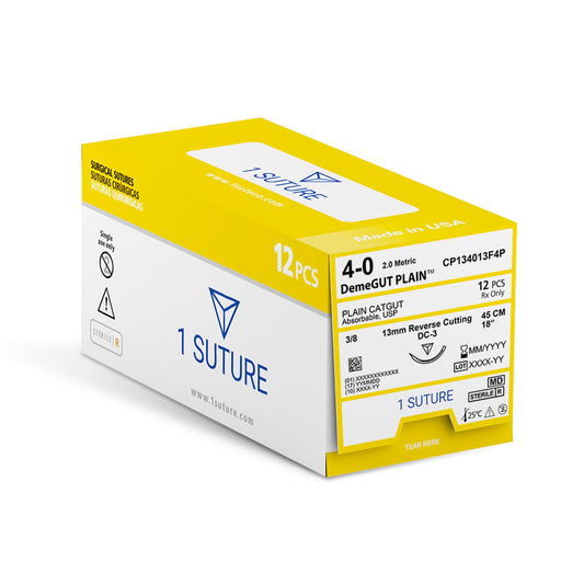 Plain Gut, Box of 12 Sutures
