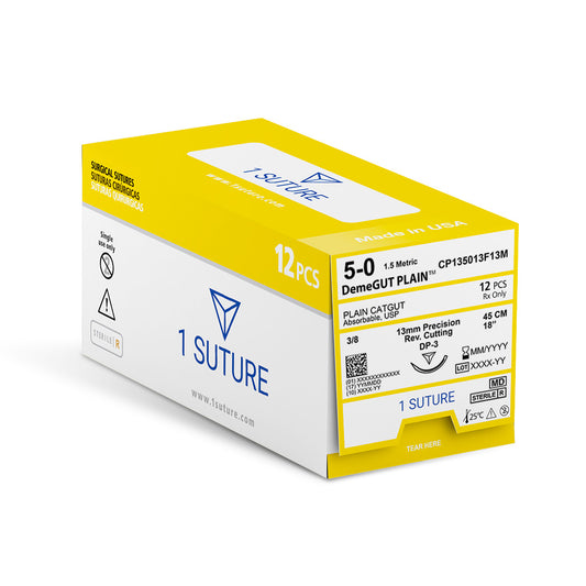 Ultra Sharp Plain Gut, Box of 12 Sutures