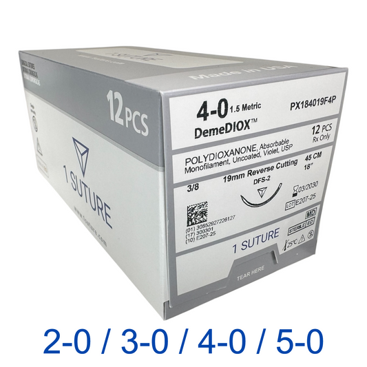 Polydioxanone (PDO), Box of 12 Sutures