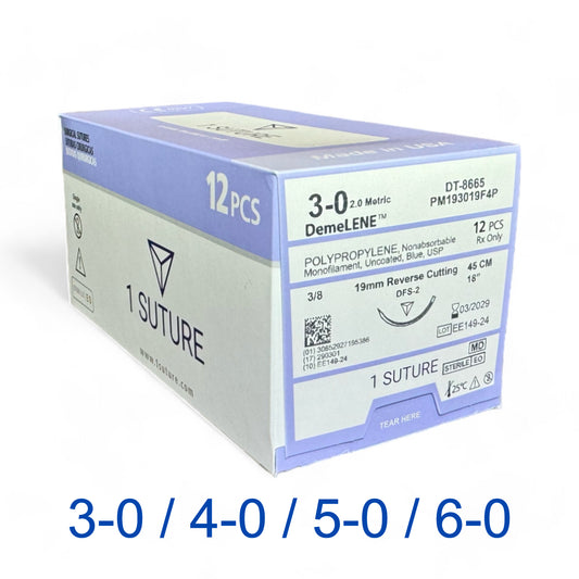 Polypropylene (Prolene), Box of 12 Sutures