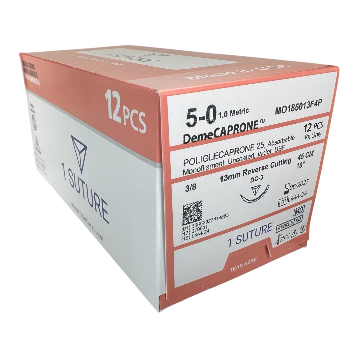 Ultra Sharp Poliglecaprone 25 (Monocryl / PGCL), Box of 12 Sutures