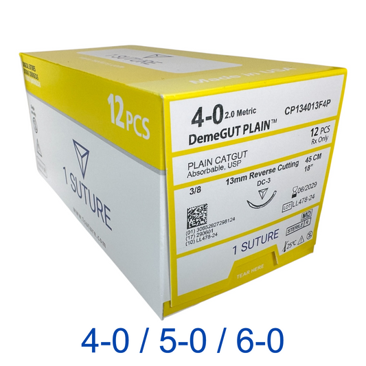 Plain Gut, Box of 12 Sutures